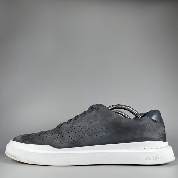 Cole Haan Other - Cole Haan GrandPro Rally Men's Size 10.5 M Laser Cut Blue Suede Casual Sneakers